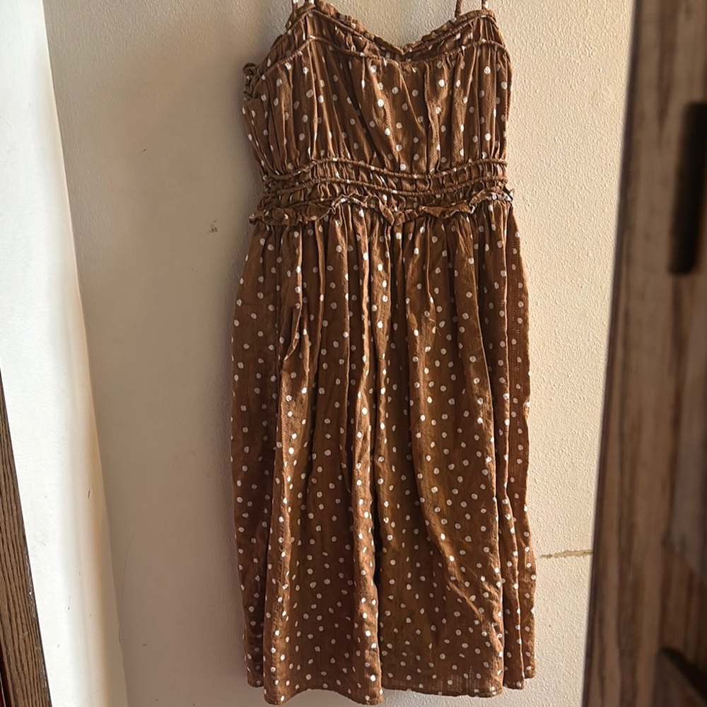 Brown Polka Dot Dress